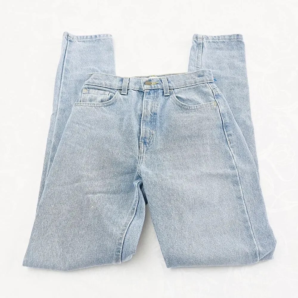 American Apparel The High Waisted Jean Light Wash Denim Size 25
